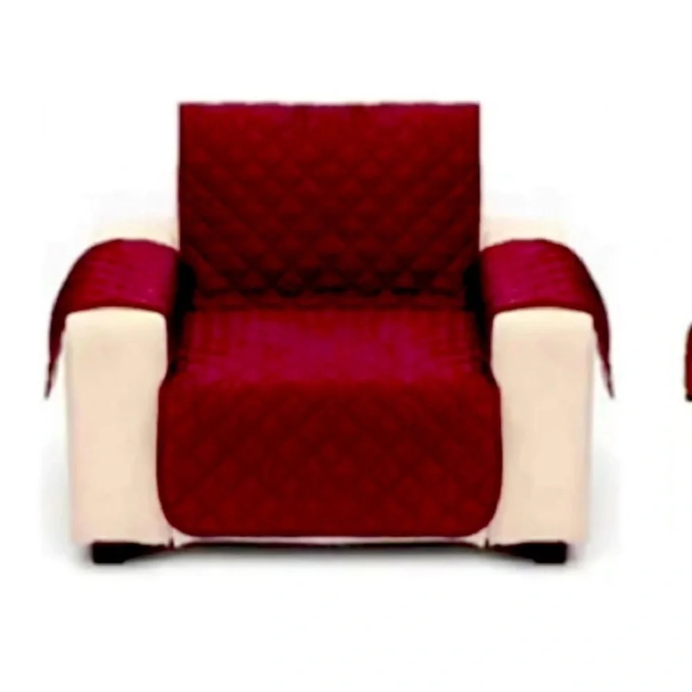 NWOT- water resistant chair protector burgundy/ Chair